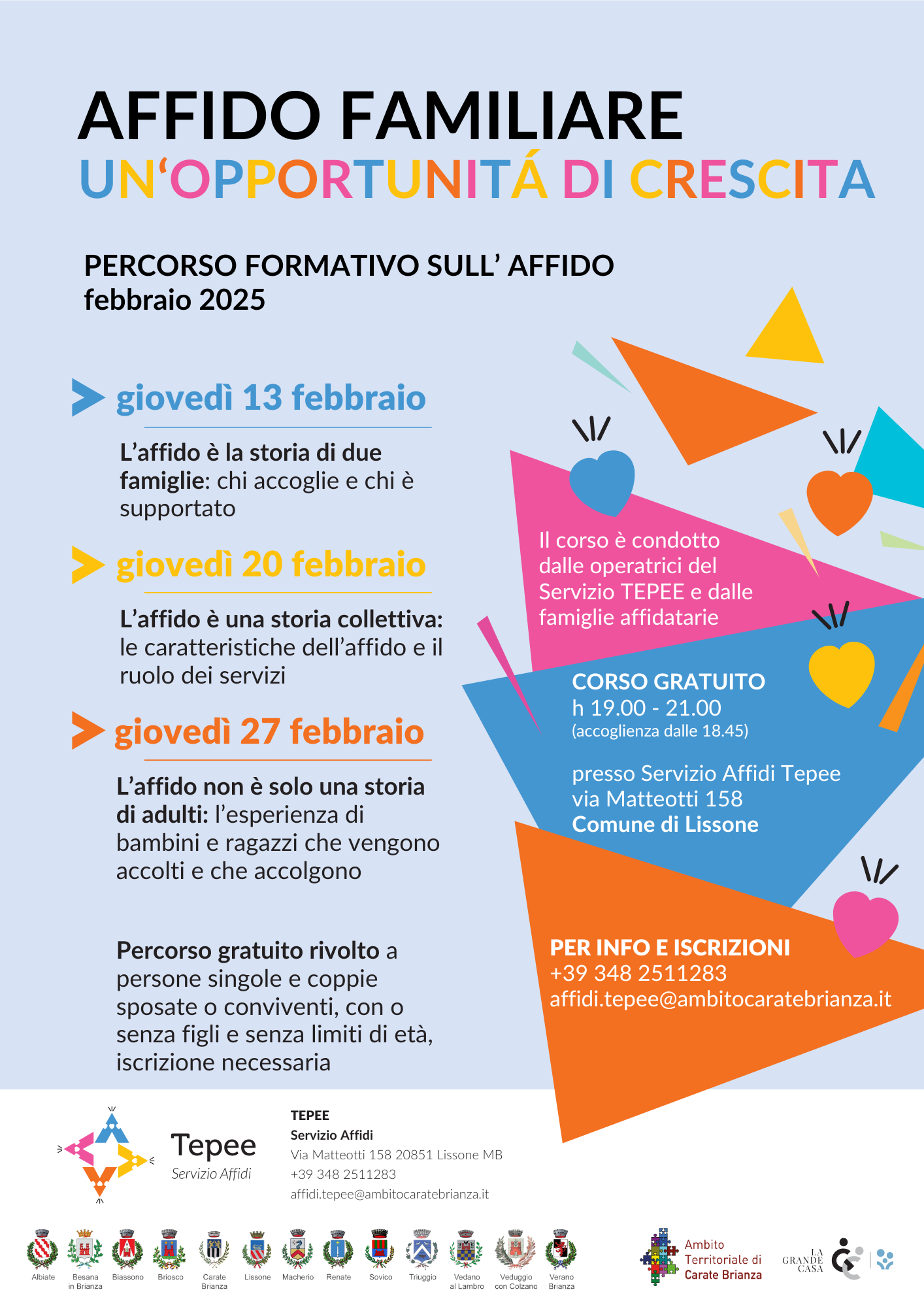 AFFIDO FAMIGLIARE NUOVO PERCORSO FORMATIVO